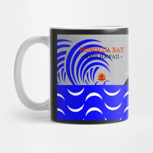 Honolua Bay Hawaii surfing art A Mug